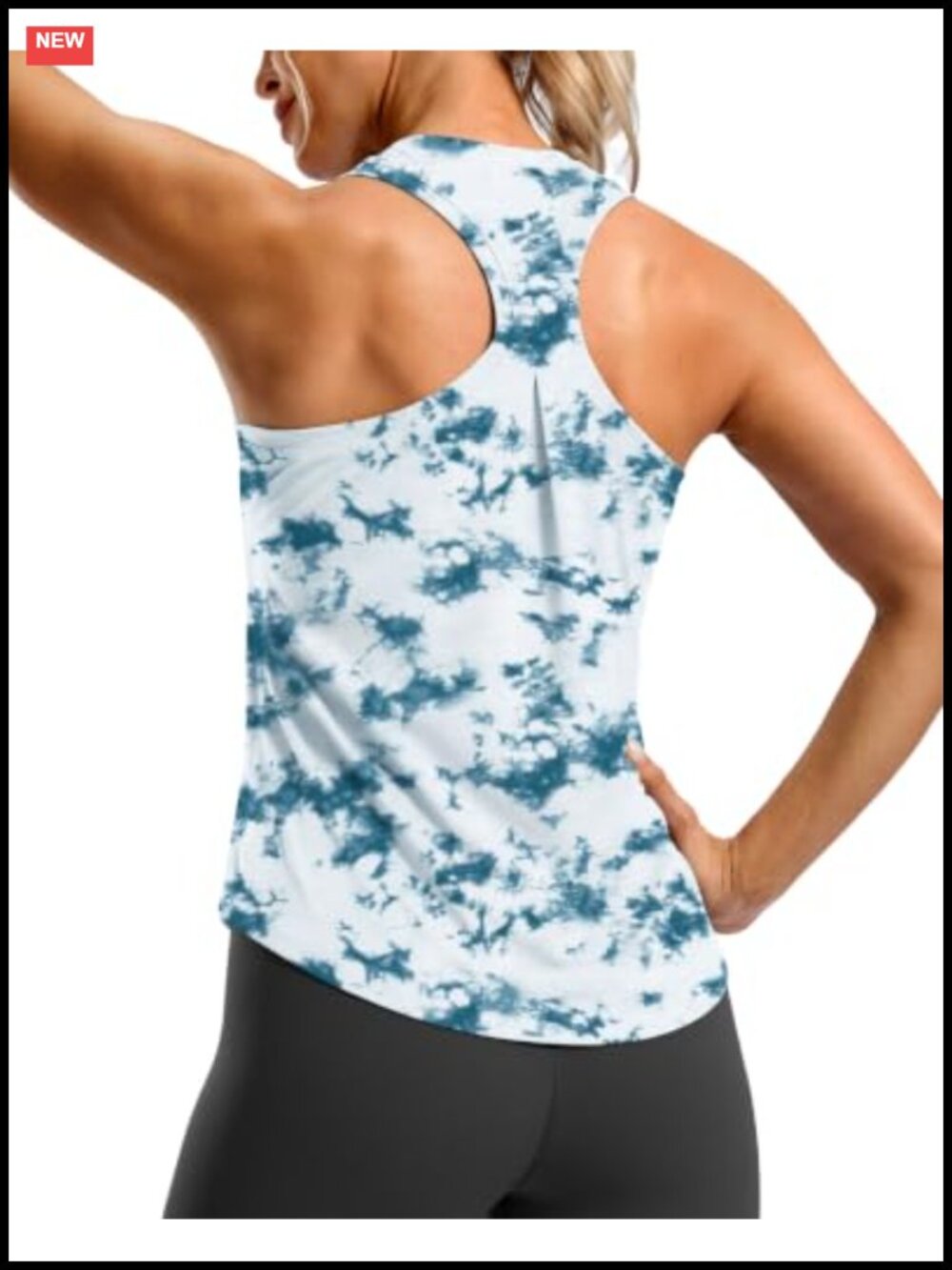 Women's Racerback Workout Tank Top Sleeveless Athletic Gym Shirt